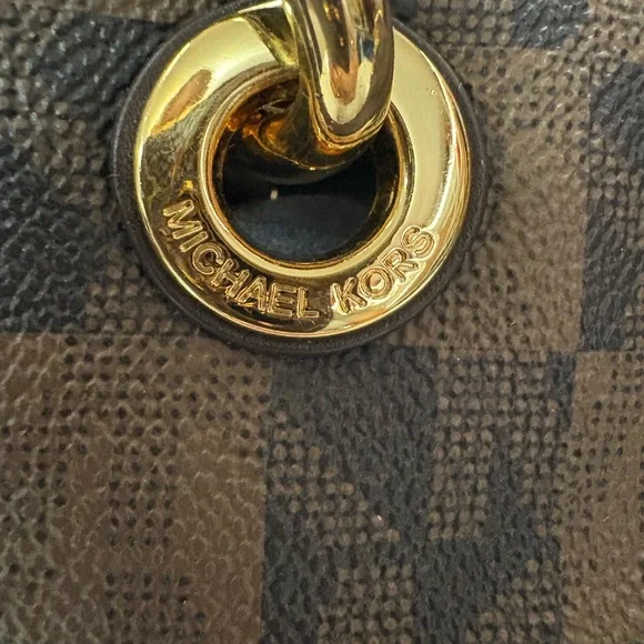 Michael Kors Brown Tote with Gold Hardware - Picture 5 of 8